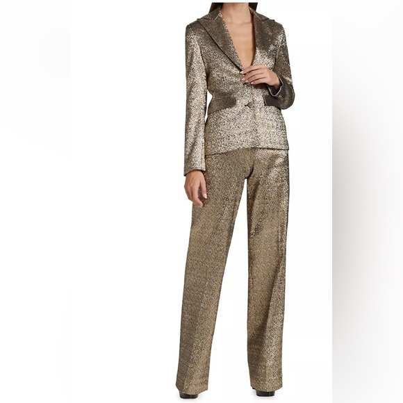 AKNVAS Metallic Wide-leg Pants - Picture 6 of 7